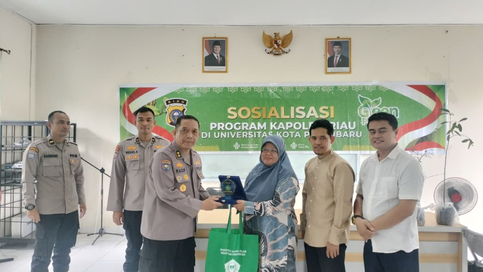 Polda Riau Sambangi IAI Diniyyah Pekanbaru, Sosialisasi Program "Green Policing"